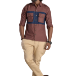 Rose Dust Hunt in Style Shirt | Premium Men's Sportswear | Classic Outdoor Design | Comfortable Cotton Fabric | Size 36-44